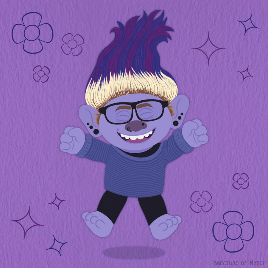 Trolls Fan Art - Jumping for Joy